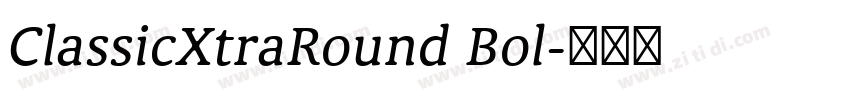 ClassicXtraRound Bol字体转换